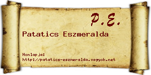 Patatics Eszmeralda névjegykártya